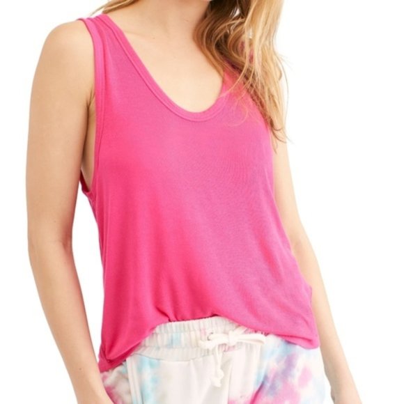 Free People Tops - NWT Free People Scoop Neck Scoop Bottom Flowy Tank